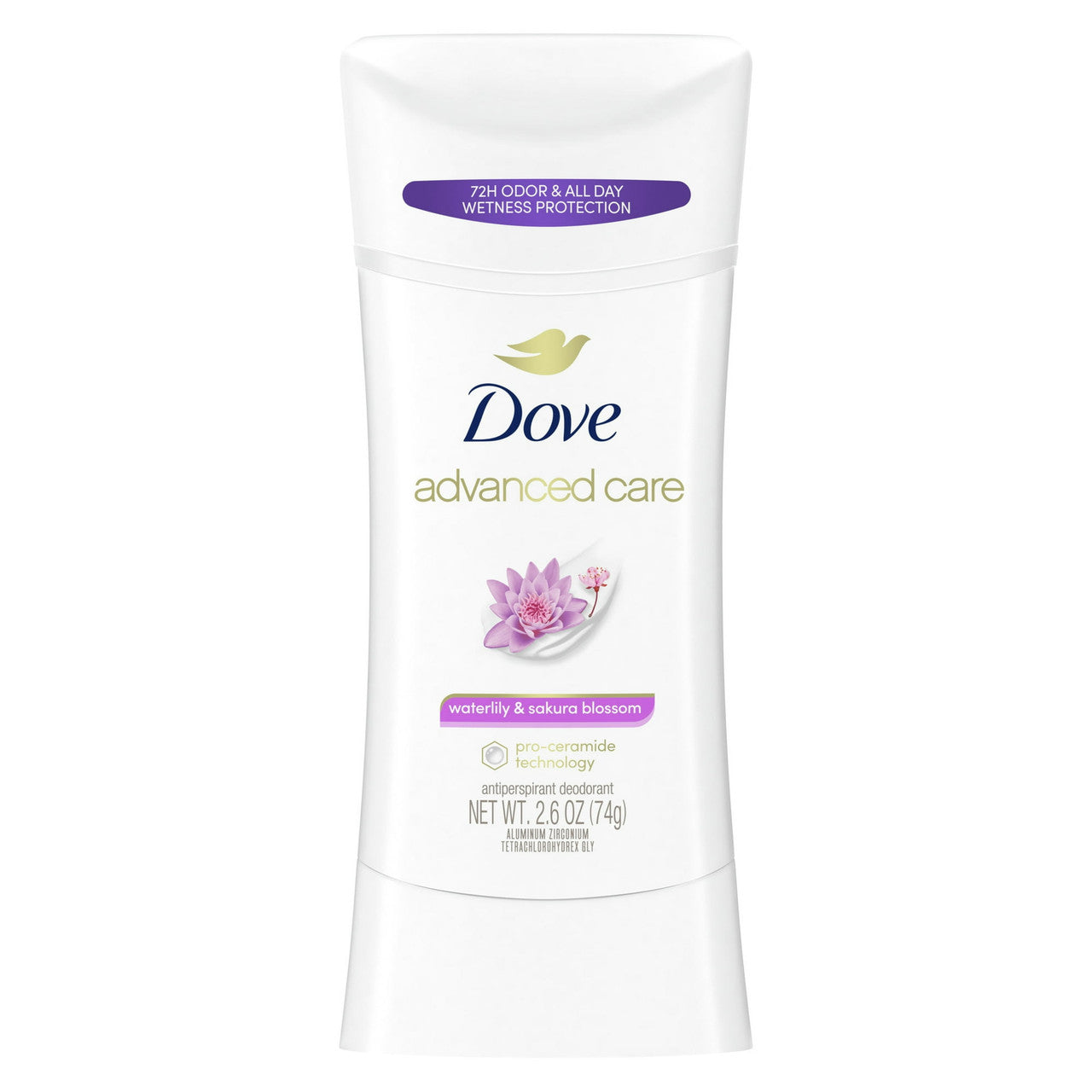 Dove Nourishing Secrets Calming Ritual Antiperspirant Deodorant, Waterlily and Sakura Blossom, 2.6 Oz